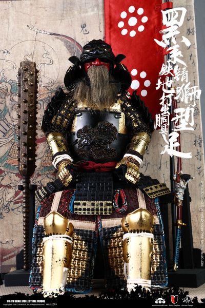 SE074  1/6 帝国系列 合金压铸 - 黑系铁锖地狮型打出胴具足（传奇版）