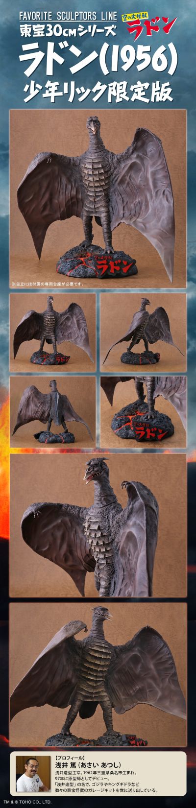 东宝30cm系列  空中大怪兽拉顿 拉顿(1956)