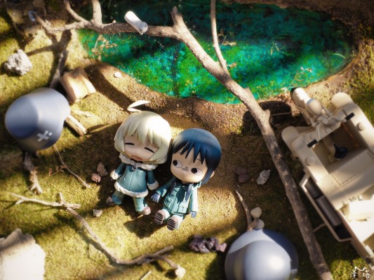 粘土人配件 少女终末旅行 半履带摩托车