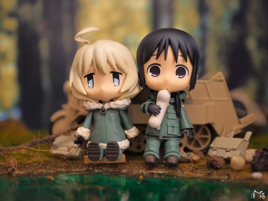 粘土人配件 少女终末旅行 半履带摩托车