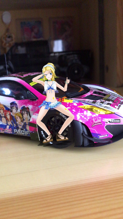 迷你黏土人 LoveLive! School idol project 园田海未 レースクイーンver. 