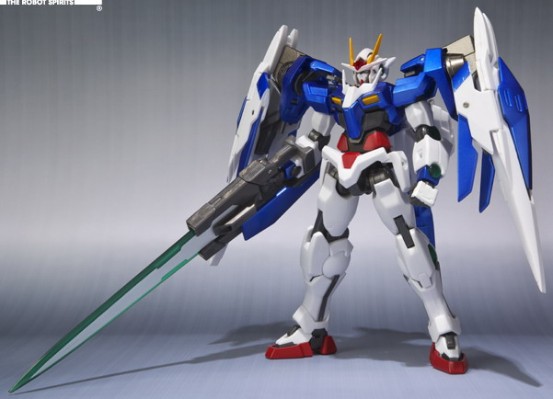 ROBOT魂 剧场版 机动战士高达00 -先驱者的觉醒- GNR-010 オーライザー&GN-0000 00高达&GN-0000 + GNR-010 00斩击强化模组 GN粒子储存器 形态