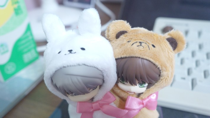 粘土人#1206b 纯情罗曼史 高桥美咲 & 宇佐见秋彦 Special Set: 小熊斗篷与小兔斗篷