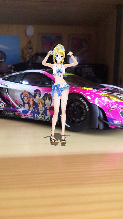 迷你黏土人 LoveLive! School idol project 园田海未 レースクイーンver. 