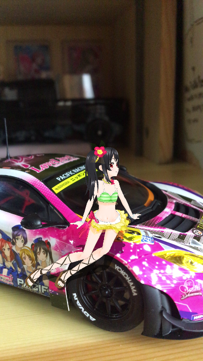 迷你黏土人 LoveLive! School idol project 园田海未 レースクイーンver. 