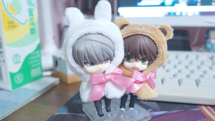 粘土人#1206b 纯情罗曼史 高桥美咲 & 宇佐见秋彦 Special Set: 小熊斗篷与小兔斗篷