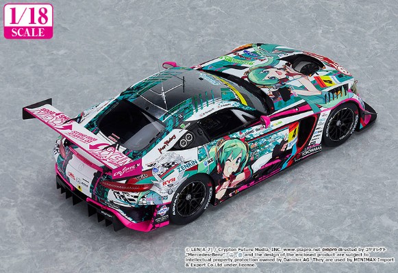 初音未来 GT企划 1/18 GOODSMILE 初音未来 AMG 2020 SUPER GT Okayama Test
