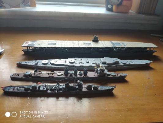 1/700 日本海军 航空母舰 赤城 全船版