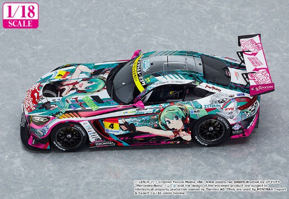 初音未来 GT企划 1/18 GOODSMILE 初音未来 AMG 2020 SUPER GT Okayama Test