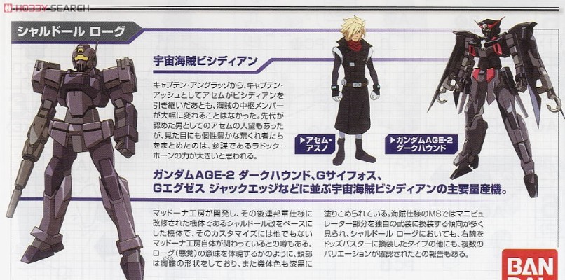 HGAGE#33 1/144 机动战士高达AGE BMS-003 夏璐多路海贼型