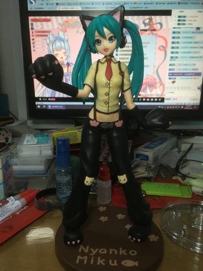 初音未来 歌姬计划街机版 未来之声 超级奖品人偶 “初音未来-小猫咪”
