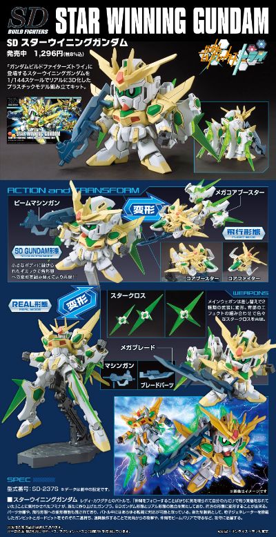 HGBF/SDBF 1/144 高达创战者TRY SD-237S 星际凯旋高达