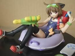 すく水ぺったん み～こ Navy blue swimsuit