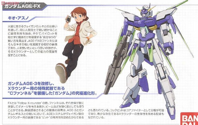 HGAGE#27 1/144 机动战士高达AGE AGE-FX 高达AGE-FX