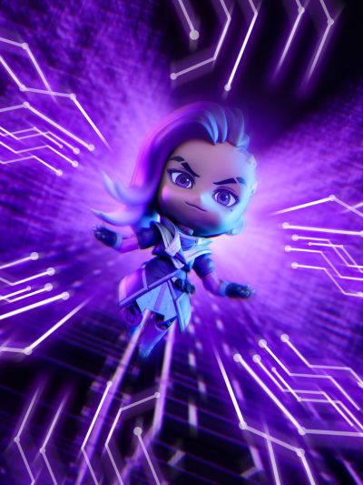 粘土人 #944 守望先锋 黑影 Classic Skin Edition