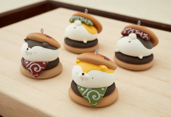 Pobot.的柴犬铜锣烧吊饰