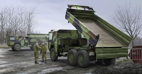 85520 1/35 MAN KAT 7吨6×6自卸卡车；德国陆军