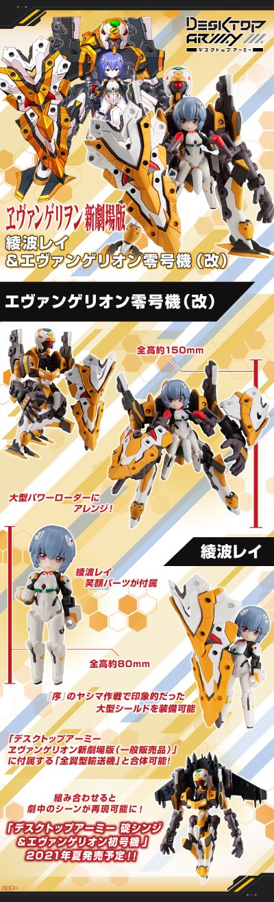 桌面军队 新世纪福音战士新剧场版 绫波零与新世纪福音战士零号机(改)