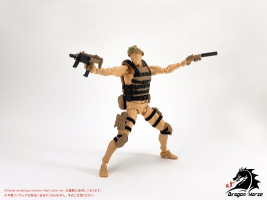 DH-E001BD 1/12可动人偶使用 装备套装B(幽灵) 沙漠Ver.