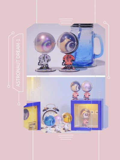 刀刀狗 宇航员 潮玩公仔