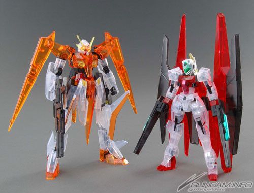 高达模型展专属商品 HG 1/144 堕天使高达与GN弓手 透明配色版