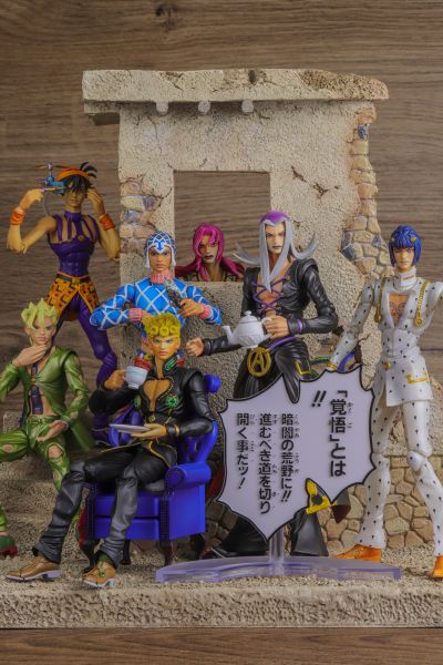 超像可动 JOJO的奇妙冒险 黄金之风 乔鲁诺・乔巴拿 黑色版