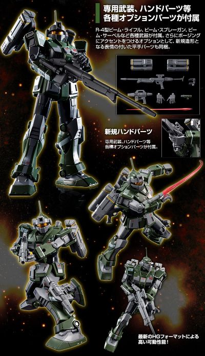 HGGTO 机动战士高达 起源 MSD RGM-79SC 特装狙击型吉姆 (飞弹发射器装备)