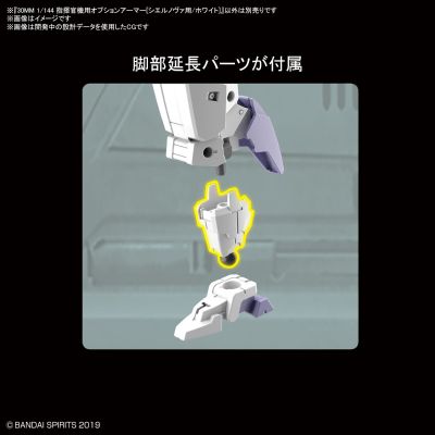 30MM 1/144 Option Armor(选择性装甲) 指挥官专用装甲配件包(夏尔诺瓦专用/白)