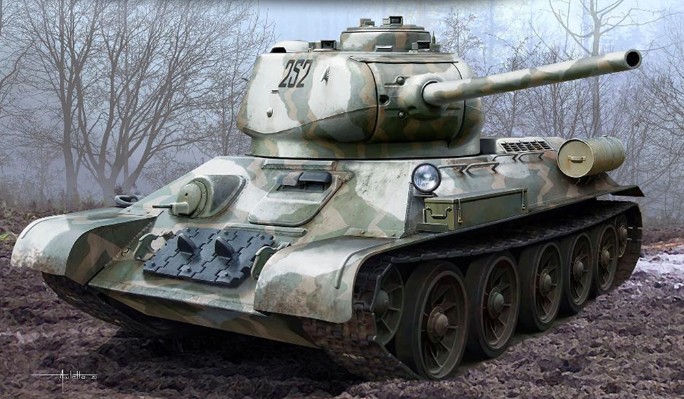 03319 苏联 T34/85坦克