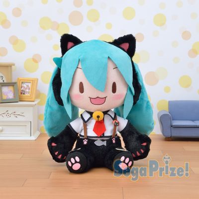 超大毛绒玩偶  初音未来歌姬计划街机版 未来之音 初音未来 猫咪款