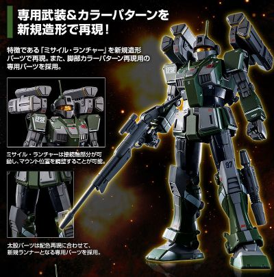 HGGTO 机动战士高达 起源 MSD RGM-79SC 特装狙击型吉姆 (飞弹发射器装备)