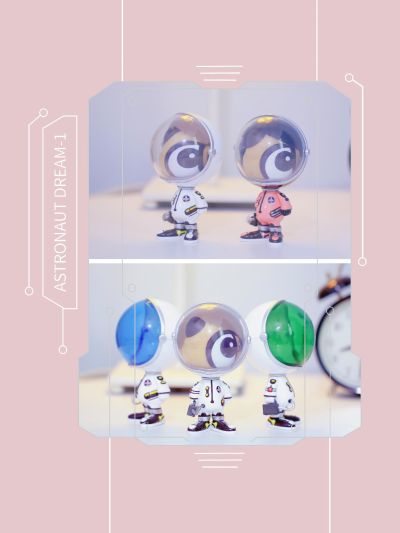 刀刀狗 宇航员 潮玩公仔