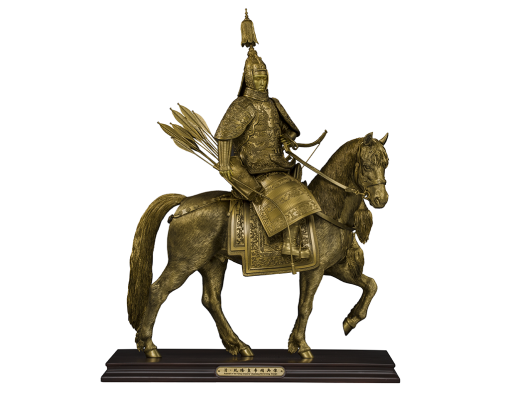 CS032 经典系列收藏级 清 乾隆皇帝阅兵像 黄铜版