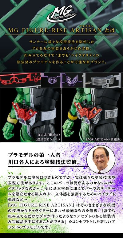 MG FIGURE-RISE ARTISAN 假面骑士双骑 疾风王牌