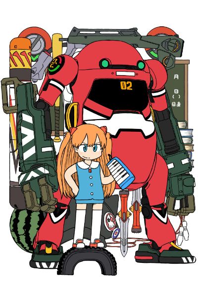 20 机动机器人WeGo EVA联动系列 Vol.2“2号机(动力机械臂)”+式波・明日香・兰格雷