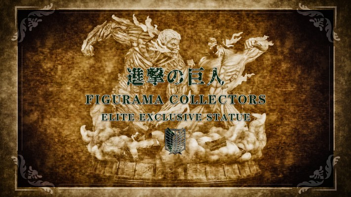 Elite Exclusive Statue 进击的巨人 巨人&三笠·阿克曼&铠之巨人