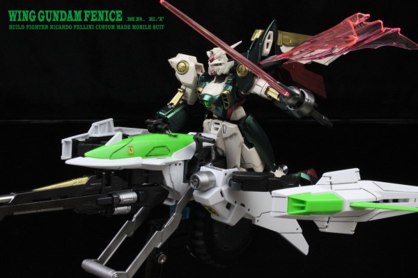 HGBC 1/144 高达创战者 XXXG-01WF 凤凰飞翼高达专用载具 流星机动艇/流星摩托车