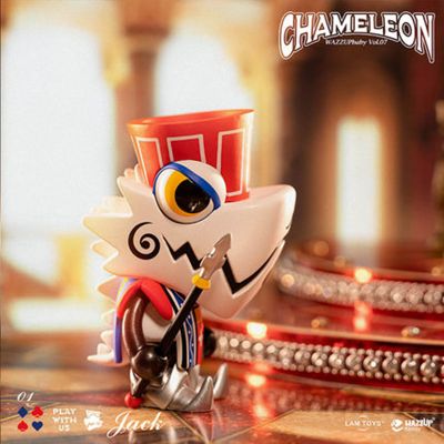 WAZZUP变色龙盲盒 第七代 扑克王国系列 潮玩 手办公仔摆件