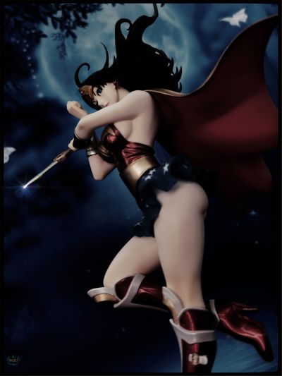 美少女雕像 蝙蝠侠 蝙蝠女