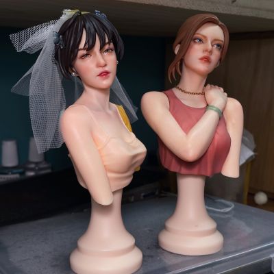 PB-01 亚洲少女GK白模 胸像 涂装上色展示