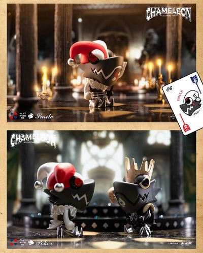 WAZZUP变色龙盲盒 第七代 扑克王国系列 潮玩 手办公仔摆件