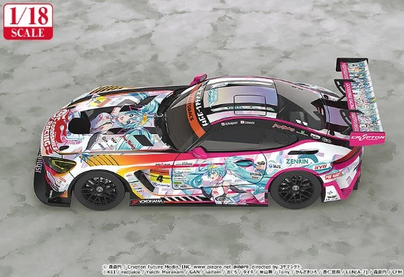 初音未来 GT企划 1/18 GOODSMILE 初音未来 AMG 2021 SUPER GT参战100战纪念款