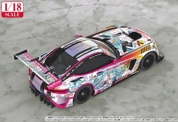 初音未来 GT企划 1/18 GOODSMILE 初音未来 AMG 2021 SUPER GT参战100战纪念款