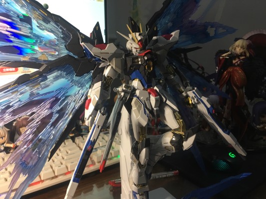 METAL BUILD 机动战士高达SEED DESTINY ZGMF-X20A 强袭自由高达 光之翼套装 SOUL BLUE Ver.