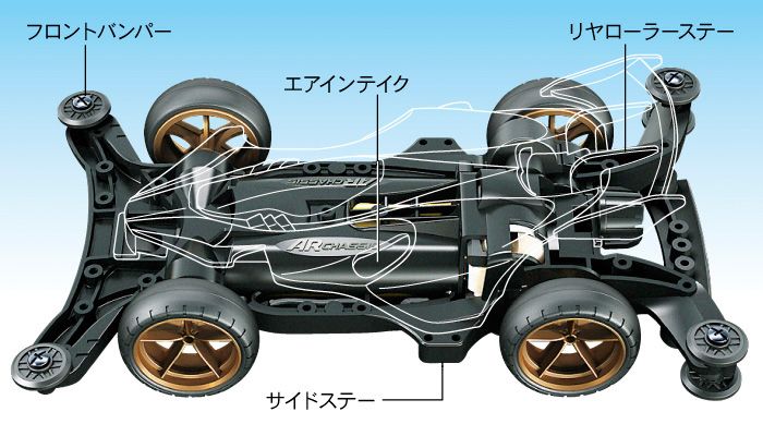 迷你四驱车系列 No.18703 1/32 魔鬼鱼AERO（AR底盘）