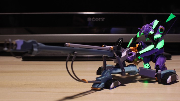 ROBOT魂 新世纪福音战士新剧场版 屋岛作战再现用 阳电磁炮 ＆ ESV防护盾 ＆ G型装备套装