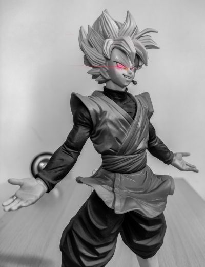 一番赏 龙珠 唤醒的战士们 龙珠Z 激斗之战 F奖 黑悟空 （超级赛亚人桃红）