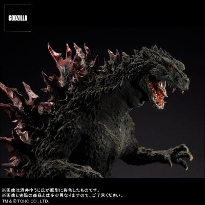 真的杰作系列 哥斯拉2000 千禧年 原型复制品 软胶版 哥斯拉商店限定 金属红