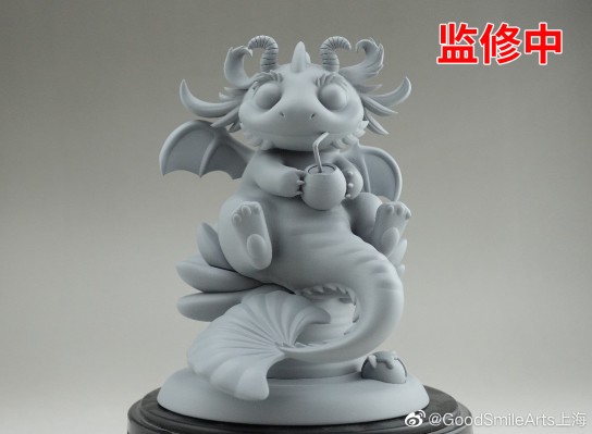 原创雕像  月夜萌龙