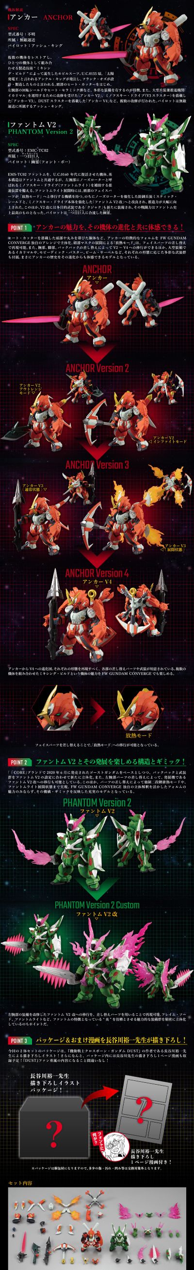 FW 高达大集结 深化版 机动战士海盗高达DUST 船锚高达 & EMS-TC02幻影高达V2